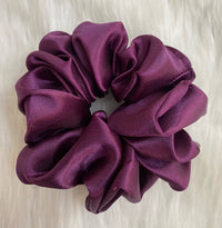 Purple Satin Scrunchie, Soft & Silky Hair Accessory