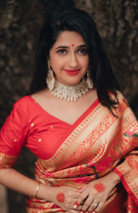 Gold Plated Designer Kundan Necklace Set For Women
