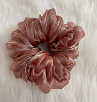 Pastel Shade Organza Scrunchie, Delicate Hair Accessory